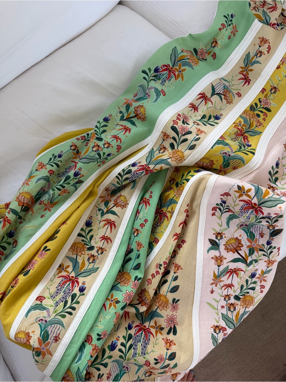 Farm Rio Floral Stripes Dress - Picture 8 of 10